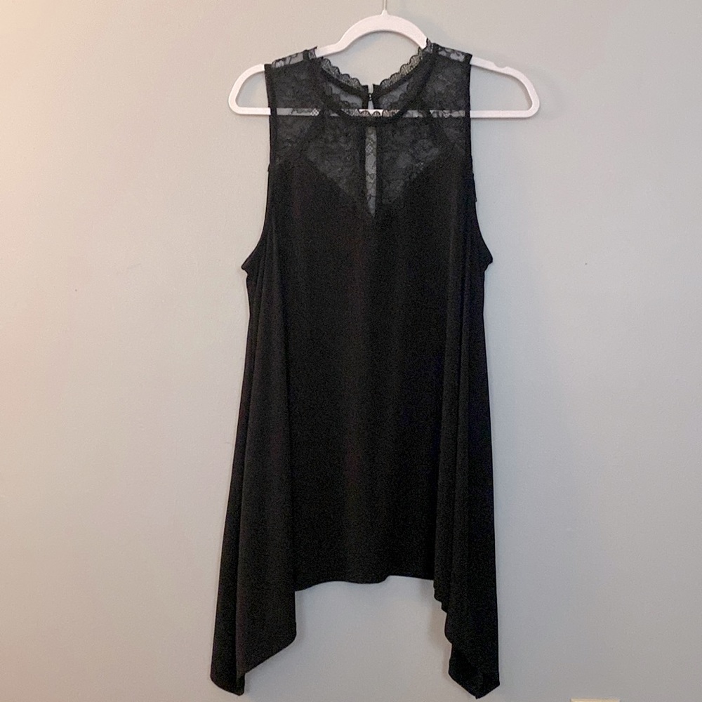 Torrid lace neck sleeveless top